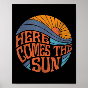 Poster Voici Le Sun Vintage Retro Sixties Surf Summ