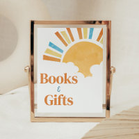 Voici les livres et les cadeaux de Baby shower Son