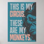 Poster Voici Mon Cirque. Ce Sont Mes Singes (Devant)