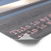 Poster Voici mon église - Citation inspirante (Coin)