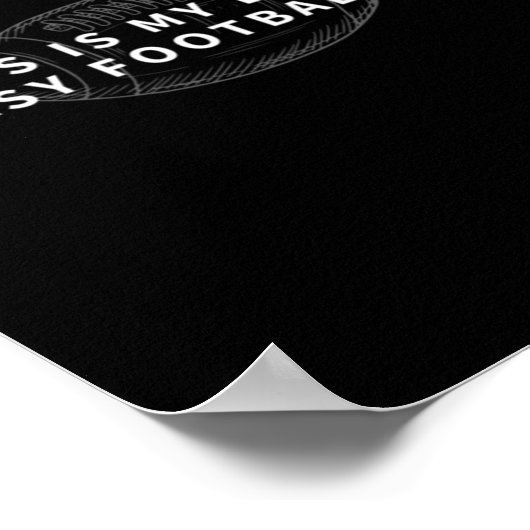 Poster Voici Mon Imaginaire Chanceux Football Imaginaire (Coin)