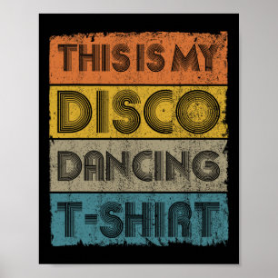 Poster Voici My Disco Retro les années 70 80s Music Dance