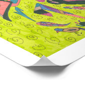 Poster Voici, Original Abstrait 12x16 (Coin)