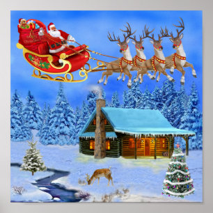 POSTER VOICI SANTA CLAUS