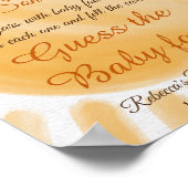 Poster Voici Son Sunshine Ray Baby shower Guess Game (Coin)