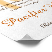 Poster Voici Sunshine Baby shower Pacifier jeu de chasse (Coin)