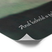 Poster Voici un Cheval pâle avec devis d'écriture Imprime (Coin)