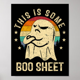 Poster Voici Une Petite Feuille De Boite Halloween Ghost