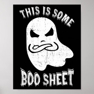 Poster Voici Une Petite Feuille De Boite Halloween Ghost
