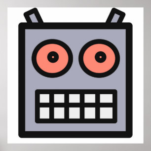 Poster Voici Une Tête De Robot