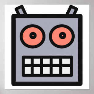 Poster Voici Une Tête De Robot