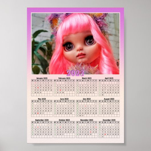 Poster Voici votre photo Calendrier 2023 (Devant)