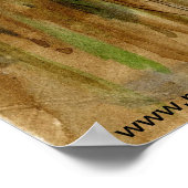 Poster "Voie avec branches arquées" aquarelle paysage (Coin)