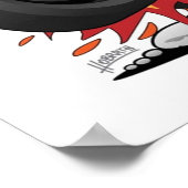 Poster Voie chaude classique 57 gasser traîneau de course (Coin)