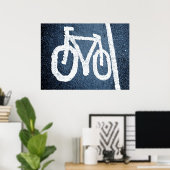 Poster Voie cyclable (Bureau à domicile)