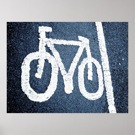 Poster Voie cyclable (Devant)