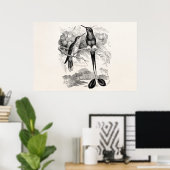 Poster Voie de raquette vintage des années 1800 (Bureau à domicile)