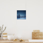 Poster Voie lactée au-dessus des pics enneigés (Cuisine)