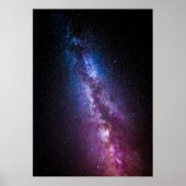 Poster Voie lactée couleurs vives (Devant)