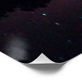 Poster Voie Lactée Galaxie sur le lac Forest (Coin)