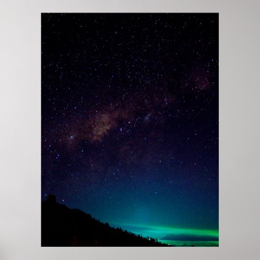 Poster Voie Lactée Galaxy Starry Night Sky Celestie (Devant)