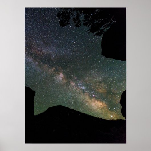 Poster Voie Lactée Près De Mammoth Hot Springs (Devant)