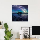 Poster Voie Lactée sur Hollow Rock (Bureau à domicile)