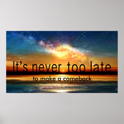 Poster Voie Lactée Twilight (Devant)