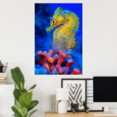 Poster Voie maritime | Hippocampus (Bureau à domicile)