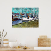 Poster Voie navigable électrique (Cuisine)