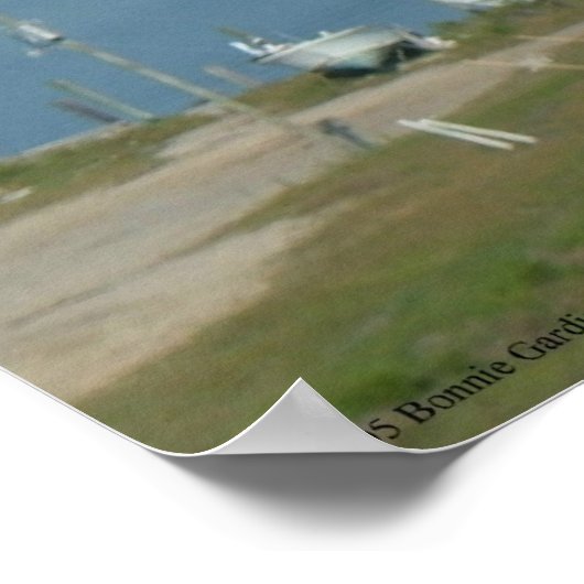 Poster Voie navigable intra-côtière à Oak Island, NC - im (Coin)