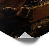 Poster Voies ferroviaires anciennes rustiques (Coin)