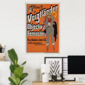 Poster Voigtlander Objectif Fernrohre ~Publicité de camér (Bureau à domicile)