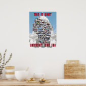 Poster Voilà à quoi ressemble la démocratie (Cuisine)