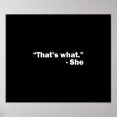 Poster Voilà ce qu'elle a dit (Devant)