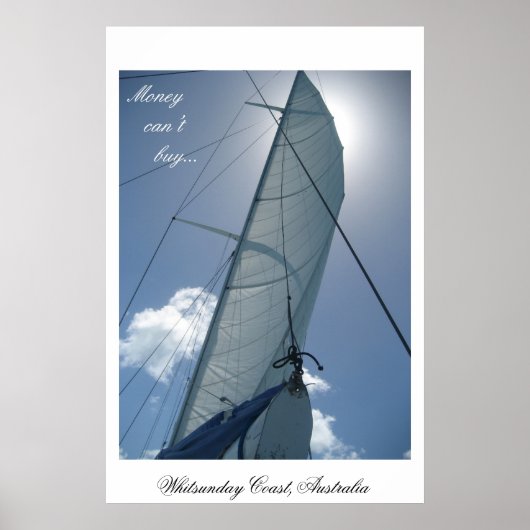 Poster Voile à Whitsunday Coast, Australie (Devant)