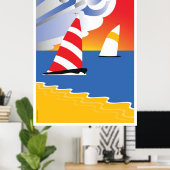 Poster Voile avant le vent (Bureau à domicile)