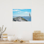 Poster Voile Barnegat Inet en été (Cuisine)
