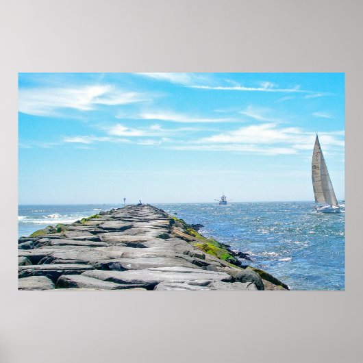 Poster Voile Barnegat Inet en été (Devant)