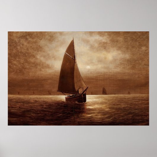 Poster Voile de nuit (vers 1900) Elbridge Wesley Webb (Devant)