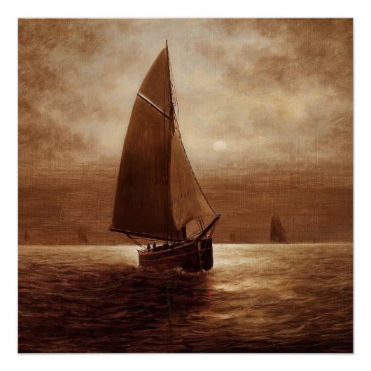 Poster Voile de nuit (vers 1900) Elbridge Wesley Webb (Devant)