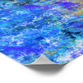 Poster Voile de régate - Peinture originale d'art abstrai (Coin)