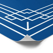Poster Voile de sérénité voilier nautique (Coin)