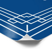 Poster Voile de sérénité voilier nautique (Coin)