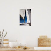 Poster Voile de yacht et ciel (Cuisine)