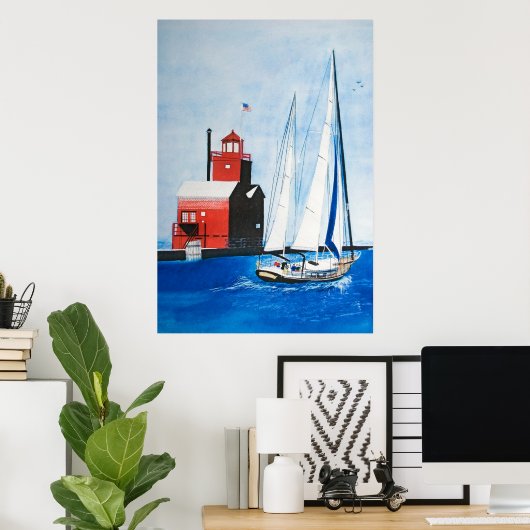 Poster Voile d'été (Bureau à domicile)