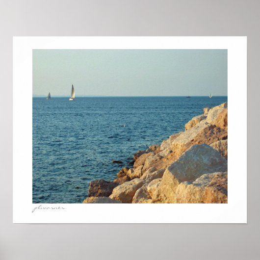 Poster Voile d'été sur la baie (Devant)