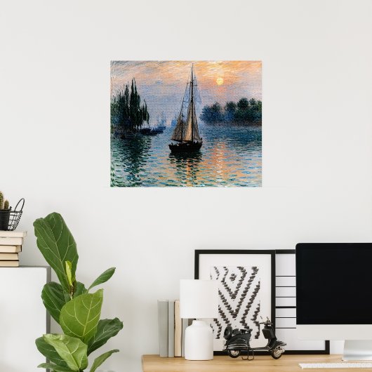 Poster Voile du matin (Bureau à domicile)