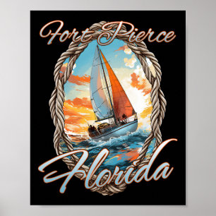 Poster Voile Fort Pierce Floride Mer Et Soleil Pour M