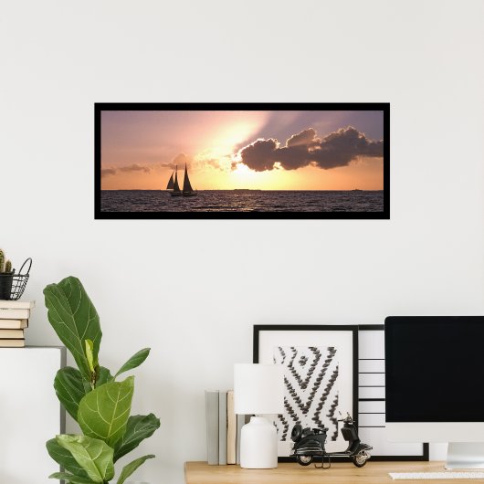 Poster Voile, Key West (Bureau à domicile)